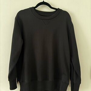 MM6 Maison Margiela Black Spliced Sweatshirt